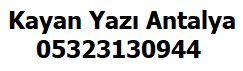 Kayan Yazı Fiyatları